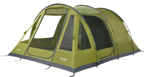 Vango Icarus 500 Deluxe Family Tent for Camping & Hiking, 5 Person, Green, One Size