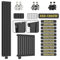 Aquamarin® Radiateur Vertical - 1600x452x52mm, Panneau Plat Simple, 6 Colonnes, Montage Mural, Acier, Blanc - Chauffage Central et Accessoires, Salle de Bain, Seche Serviette, Meuble Radiateur