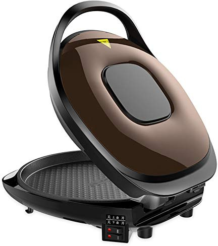 Xyanzi 1200W eléctrico Recipiente for Pan, Hogar de Doble Cara Calentar sartén, Cacerola panqueque Inteligente automática, la versión del microordenador, 30MM profundizar