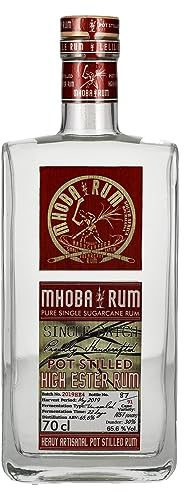 Mhoba Rum Pot Stilled HIGH ESTER Rum 65,6% Vol. 0,7l