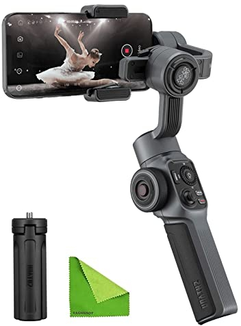 Zhiyun Smooth 5 3-Axis Focus Pull & Zoom Capacità Handheld Gimbal Stabilizzatore per Smartphone Come iPhone 13 12 X 8 7 Plus 6 Plus Samsung Galaxy S8+S8 S7 S6 S5