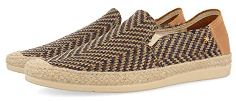 GIOSEPPO Espadrillas La Siesta Color Cachi da Uomo a Spina di Pesce M, Pantofole, 41 EU