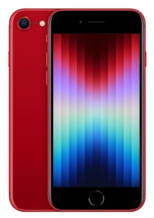 Apple iPhone SE 3rd Gen, 64GB, RED - Unlocked (Renewed Premium)