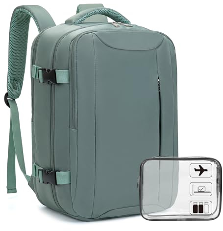 Xkdoai for Ryanair Cabin Bags 40x30x20, Travel Backpack with TSA Approved Clear Bag, Travel Bag 40x20x25 Underseat Carry-ons Hand Luggage Bag for Travelling Casual Daypack for Ryanair Plane