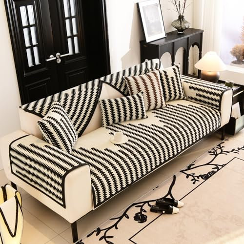 Peiaw Couch Überzug,Sofa Überzug 1 2 3 4 Sitzer,Sofabezug Chenille Weicher Sofaschoner Anti-Rutsch Sofabezüge überzug Pets Dog Sofaschutz für L Form Sofa Couch Sessel Ecksofas (A, 70 * 70cm)