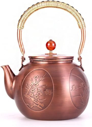 Bouilloire en cuivre pour eau bouillante - Bouilloire en cuivre - Service à thé