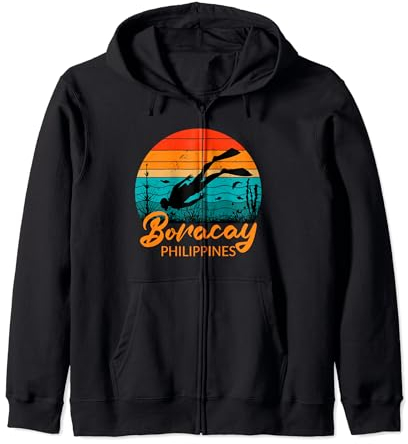 Boracay Philippinen Schnorcheln Tauchen Kapuzenjacke