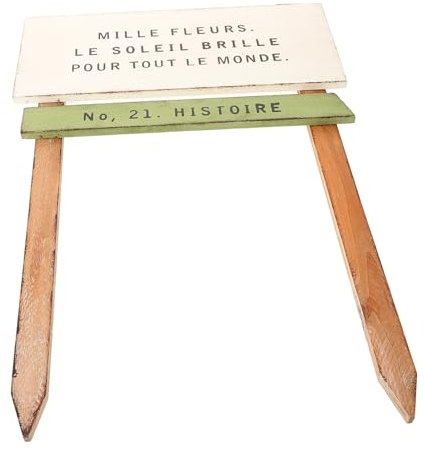 CIYODO Gartenschild Garten-blumenbeetschild -Garten-blumenbeetschild Vintage-Schild- Hofschild Gartenbedarf Pfahlschild-