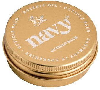 Navy Cuticle Balm 30ml | Nail Care for Dry Cuticles | Nail Moisturiser for Damaged Nails | Vegan & Cruelty-Free Nail Cuticle Balm Skincare | Rosehip, Aloe Vera & Coconut Oil | Made in UK