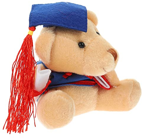 Toyvian Portachiavi Orsetto Dottore Peluche Delizioso Gadget Da Borsa Per Laurea e Facile Da Trasportare e Morbido Al Tatto