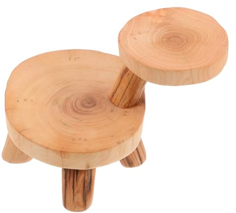 AUTSUPPL Delicate Creative Base Double-layer Wood Lightweight Ornament Craft and Wear-resistant for Design Home and Office Decor Suitable for Entrance and Desktop Displays
