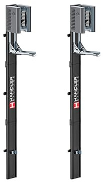 Handler Storage Fahrradlift | vertikale Fahrradwandhalterung | 2er-Set | Vertikale Fahrradhalterung mit Hebesystem | Wandmontage | bis 32 kg | Reifen bis 7,8 cm | Ø 24–29 Zoll | 2er-Set