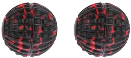 HEMOTON Elastischer Massageball für Physikalische Therapie Ball zur Muskelentspannung für Yoga und Massage Leicht und Tragbar Schwarz Rotes Camouflage Design