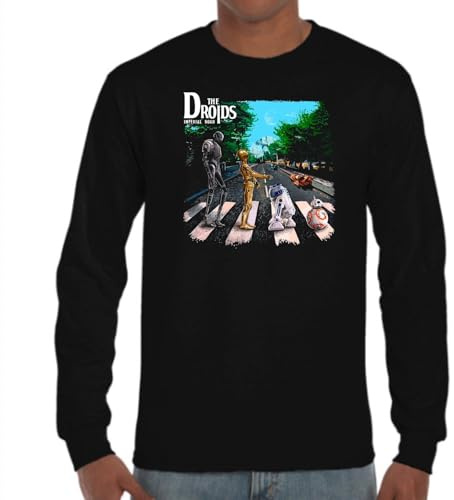 the Fan Tee Camiseta de Adulto de Manga Larga de Hombre Peliculas SW SW Star Galaxia Guerra Wars Vader Dark Solo Fuerza 536 L