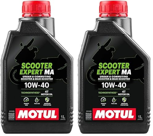 Scooter Expert Huile Lubrifiante 4T 10W40 1 l (Lot de 2)