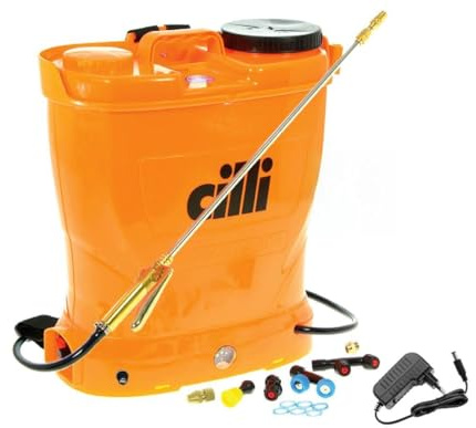 POMPA IRRORATRICE A BATTERIA 12V IRROR BURG 16LT A SPALLA ZAINO LANCIA IN OTTONE