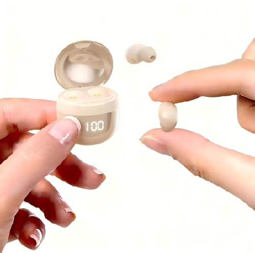 Mini Kopfhörer kleine Ohren Unsichtbare Schlafkopfhörer Seitenschläfer Schlaf Ohrhörer in Ear Kopfhörer zum schlafen Inear-Kopfhörer Bluetooth Noise Cancelling kabellos Headset Sleep Headphones