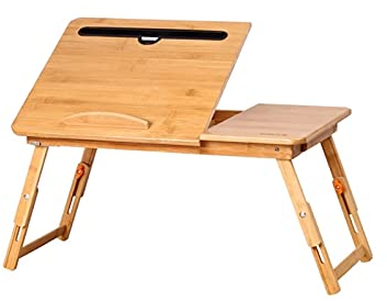 TAOZUYING Tragbarer, Verstellbarer Computertisch, Faltbarer Bambus-Laptoptisch, Sofa, Computer, Notebook, Betttisch, Arbeitszimmer, Schreibtisch für Zuhause, Büro, Büro Marriage
