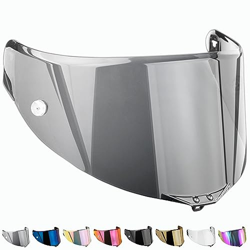 Everalo Visiere Casque Compatible avec Agv Corsa - Corsa R - Pista - Pista Gp - Pista Gp RR - Gt Veloce - Veloce s - Race 3 - Ecran Pinlock et Tearoff Ready - Visière Anti-buée (Noire 30%)