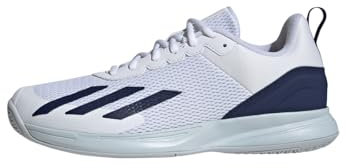adidas Herren Courtflash Speed Tennis Shoes Tennisschuhe, Cloud White/Dark Blue/Halo Blue, 44 EU