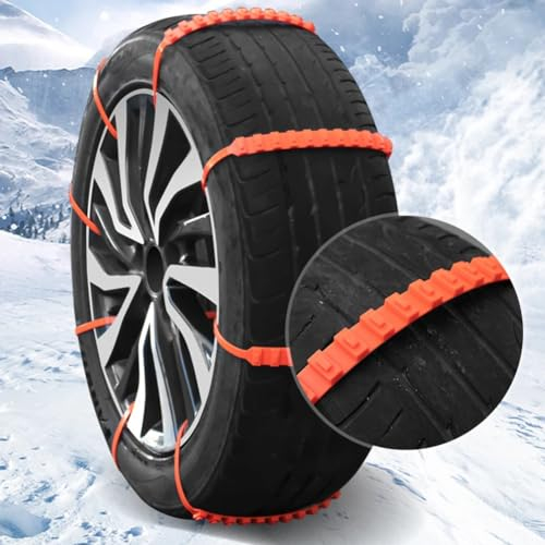 SSIMOO Auto Schneeketten,für Mercedes Benz GLA GLB GLC GLE GLK GLS,Verstellbare Universal,Einmalige Verwendung,für Reifenbreite 165-275mm,30Pcs