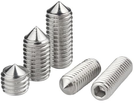 10 Stück M2 M2,5 M3 M4 M5 M6 M8 M10 M12 Kegelspitz-Gewindestifte Schrauben Edelstahl Innensechskant Sechskantschraube (Color : 6 mm, Size : M8)