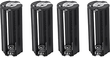 Evenden Lot de 4 supports de piles noirs pour 3 piles AAA 1,5 V, 750000371