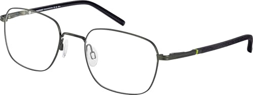 CHARMANT Brille mit Sehstärke für Herren optional mit Sonnenbrillentönung oder Blaulichtfilter, Quadratisch, gefertigt aus Titan (inklusive Brillenetui)