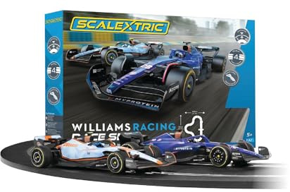 Scalextric Racerbanor för barn - C1450M Williams Racing Race Set Speed ​​Track - Elektriska racerbanor för pojkar och flickor 5+, Slot Car Race Tracks - 1:32 Mini Car Racing Sets