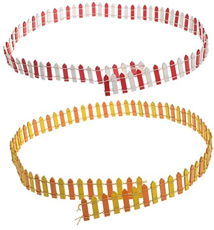 CANIGHT 2piezas Valla Miniatura De Madera para Jardín Decoración De Paisaje y Accesorios para Macetas