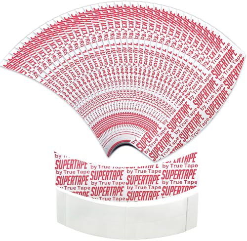 ZOCONE 45uds Cinta Adhesiva Peluca Invisible Cinta de Peluca Delantera de Encaje, Impermeable Invisible Peluca Cinta Adhesiva de Doble Cara para Pelucas para Sujetar y Fijar Pelucas