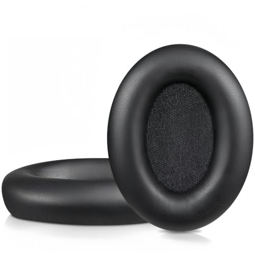 1000XM3 Replacement Earpad for Sony WH-1000XM3 Over-Ear Headphones, XM3 Ear Cushions Cup Cover Earmuff with Softer Protein Leather Memory Foam, WH1000XM3 Repair Part Accessories, Black
