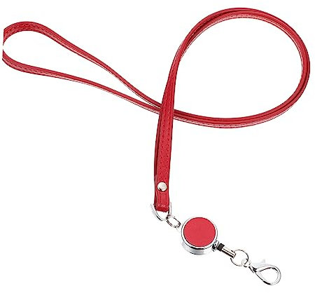 ROMISBABA Pu Telescopic Handy Lanyard Für Arbeitskarten Verstellbare Halteschnur Mit Einziehbarem Mechanismus Geeignet Für Büro Schule Und Outdoor-aktivitäten