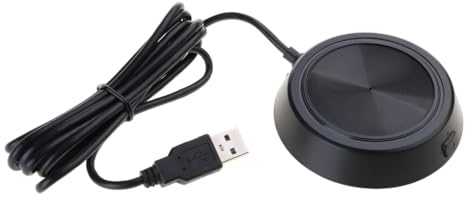 SEAYACK USB Omni-directional Condenser Mic for Video Conference Online Learning Sound Pick-up with 3.5MM Cable