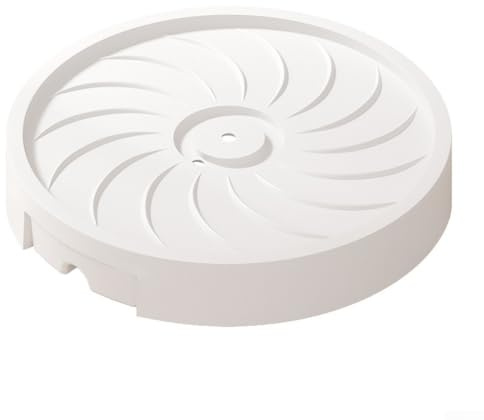 Rullo per vasi da fiori con funzione di drenaggio per un facile movimento e cura delle piante (bianco, 35 cm)