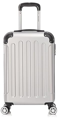 Boleedy Valigia Rigida Cabina 55cm in ABS Léger et Résistant avec Lucchetto et 4 Roulettes 360°,Trolley Bagaglio a Mano Pratique et Durable per Viaggio