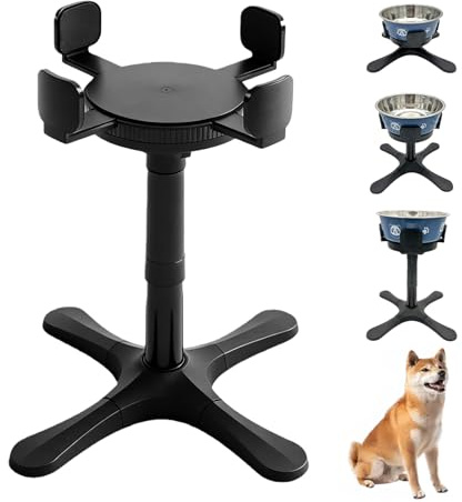 Gamelle Surelevee pour Chien, Support de Gamelle pour Chien avec 3 Hauteurs Ajustables, Support de Gamelle Surélevé pour Chien, Gamelle Chien Surelevee pour Grands, Moyens et Petits Chiens