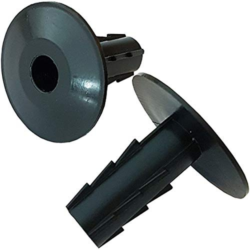 25x 8mm Black Single Cable Bushes-Feed Through Wall Cover-Coaxial/Coax Hole/Entry Tidy Cap - Grommet-Satellite-Brick-Plate-RG6-CCTV