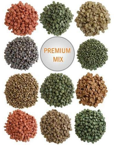 Spirulina Fischfutter Aquarium, Futtertabletten für Fische Welse, 13 Sorten (1 kg)