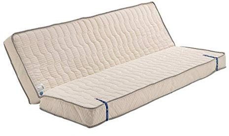 Provence literie Matelas Très Ferme pour Clic Clac 130x190 x 25 cm - Dim Assise 60 cm - 5 Zones de Confort - ame Rembourrage 100% polesther