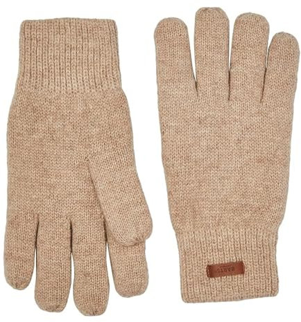 Barts Haakon Lambswool Handschuhe Fingerhandschuhe Strickhandschuhe (S/M - beige)
