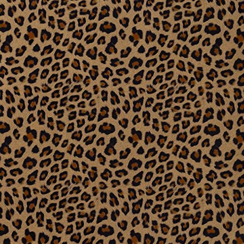 TopHomer 5 Stück Plotterfolie Textil, 9.84 x 12 Leopard Vinylfolie Heat Transfer Vinyl, Transferpapier zum Aufbügeln Plotter, Wärmeübertragungsfolie Plotter