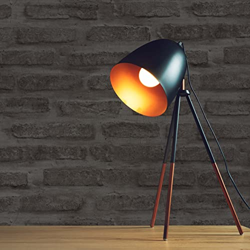 TADESSI Tapete Steinoptik Fabio M1-No.419 Vliestapete Grau Schwarz Steintapete für Wohnzimmer Schlafzimmer Küche