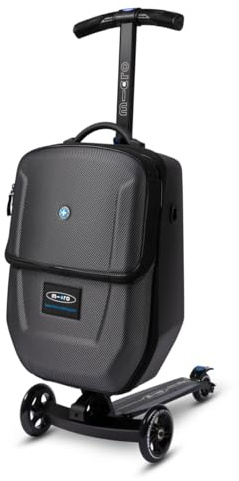 MICRO™ Bagage 4.0 | Kickboard och handbagage i ett | ML0025, svart, Hårt handbagage med integrerad Kickboard