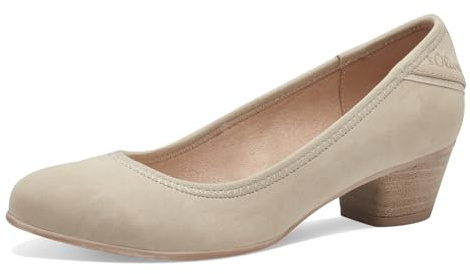 s.Oliver Damen Pumps Kleiner Absatz Elegant, Beige (Cream), 38 EU