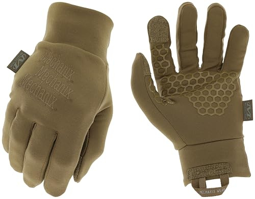 Mechanix Wear Coldwork™ Base Layer (Large, Coyote) | SoftShell Microfleece-Winterhandschuh mit sicherem Griff und Touchscreen-Kompatibilität für Arbeiten bei kaltem Wetter