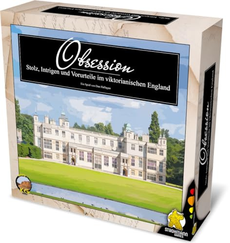Strohmann Games, Obsession, Grundspiel, Expertenspiel, Strategiespiel, 1-4 Spieler, Ab 14+ Jahren, 30-90 Minuten, Deutsch, Erdtöne