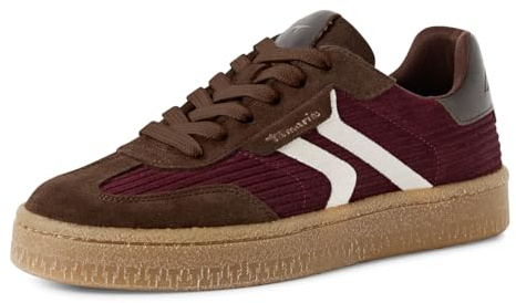 Tamaris Damen Schnürer Leder rot 40