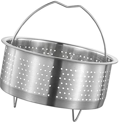 Edelstahl Dämpfkorb Mit Griff, Dampfgarer Einsatz Edelstahl 304 Ideal Zum Dämpfen Von Gemüse Fisch Und Meeresfrüchten Vielseitiger Kochtopf Siebeinsatz Für Gesundes Kochen