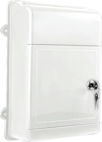 PNAJFUEL Wandbriefkasten, An Der Wasserdichten Wand Montierte Briefkästen, Kunststoff Für Den Innen- Und Außenbereich, Wandbriefkasten Mit Großem Fassungsvermögen